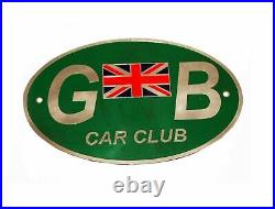 10x Special listing For Car Club Oval GB Logo Decal Badge Great Britain Flag