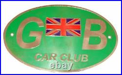 10x Special listing For Car Club Oval GB Logo Decal Badge Great Britain Flag