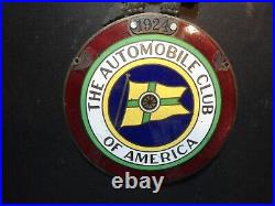 1924 The Automobile Club of America radiator badge 5 color cloisonne