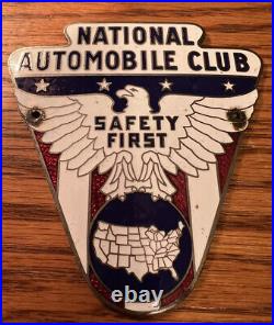 1930's National Automobile Club Radiator Badge