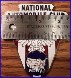 1930's National Automobile Club Radiator Badge