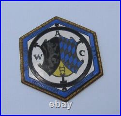 1952 ADAC Weinheimer Automobile Club Car Badge Fruhlingsfahrt, Germany 1st Year