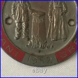 1952 RAC Zuid Brabant Grensrit Dutch Car Club Rally Rallye Participant Badge