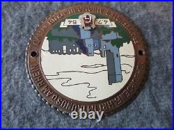 1954 VINTAGE GERMAN FRANKFURTER AUTOMOBILE CAR CLUB BADGE AvD by EF WIEDMANN