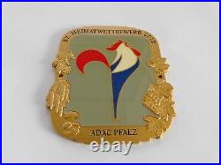 57th German ADAC Wine Tour Club Porcelain Enamel Car Radiator Grill Badge Sign