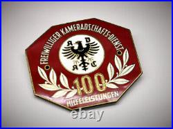 ADAC badge old German car grille plaque 1948-1950 Plakette VW Mercedes #481