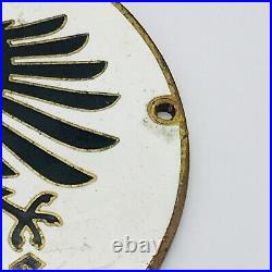 Adac Vintage German Car Badge Medallion Enamel Fritz Reu Automobile Club Vw Bmw