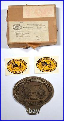 Antique Automobile Club of America Member Badge Topper Decals Original