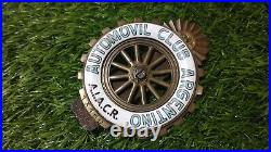 Argentine Automovil Club porcelain Emblem Badge Car Club Emilio Gabay