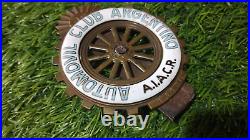 Argentine Automovil Club porcelain Emblem Badge Car Club Emilio Gabay