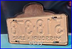 Automobile Club Aaa Missouri Vintage License Plate Frame Reflectors 1942 1943