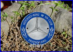 Automobile Radiator Car Badge # Mercedes Benz W 124 Club Germany Deutschland