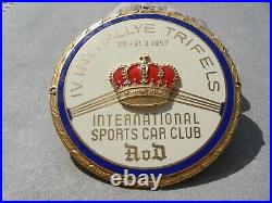 Awesome AvD IV. INT. RALLYE TRIFELS enamel Car Club Badge ISCC Sports Car Club