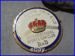 Awesome AvD IV. INT. RALLYE TRIFELS enamel Car Club Badge ISCC Sports Car Club