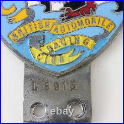 BARC British Automobile Racing Club 4.5 Metal Emblem Badge #8915