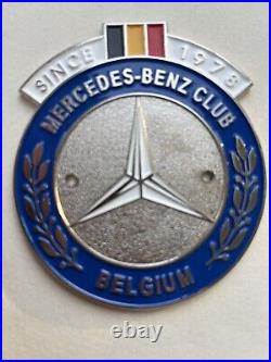 Badge Mercedes-Benz Club Belgium Since 1978 auto car radiator grille badge