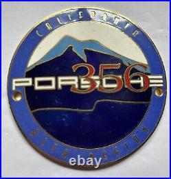 Badge Porsche auto car Porsche 356 California Alta Region Club