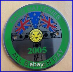 Badge automobile auto car club Australia RACQ Batteries All British Show 2005