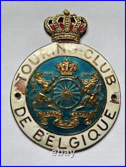 Badge automobile auto car club Belgium Belgique Touring Club de Belgique