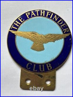 Badge automobile auto car club British The Pathfinder Club US USA Naval Assoc