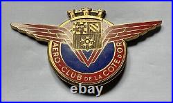 Badge automobile auto car club France French Aero Club de La Cote D'or