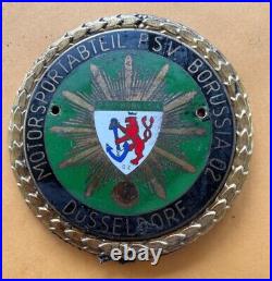 Badge automobile auto car club Germany Motorsporttabteil PSV Borussia Dusseldorf