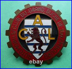 Badge automobile auto car club Luxemburg Automobile Club Grand Duche Luxembourg