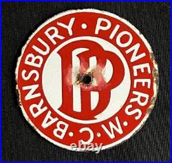 Barnsbury Pioneers MC Motorcycle Club Enamel Sign Car Badge Emblem Insignia