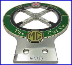 Brand New 1923-2023 The MG Car Co. 100 Years Anniversary Glass Enamel Car Badge