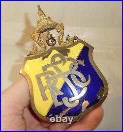 CAR BADGE RBSC Royal Bangkok Sport Club GOLFCLUB horse races THAILAND PLAQUE A01