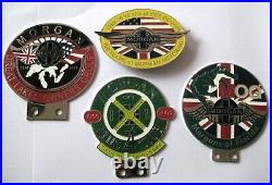 Car badges-Morgan badges set of 4 pcs auromobilia car emblem logos badge