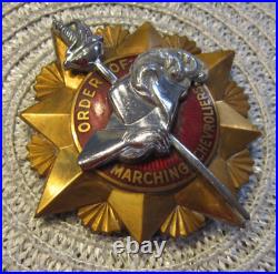 Chevrolet 1930's ORDER OF MARCHING CHEVROLIERS Sales Badge Car Ornament Vintage