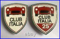 Club Italia badges, itali badge 25 set of 2pcs car grill badge mg jaguar trumph