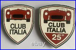 Club Italia badges, itali badge 25 set of 2pcs car grill badge mg jaguar trumph