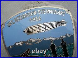 DTC DEUTSCHER TOURING CLUB 1952 ZEPPELIN LAKE CONSTANCE SEA RABBIT Car Badge