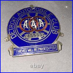 Detroit Automobile Club Aaa Badge