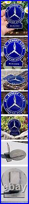 Enamel Automobile Radiator Car Badge # Mercedes Benz Sl Club Pagode Munich W113