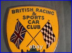 Excellent BRSCC British Racing & Sports Car Club Badge 1950-60 JAPAN