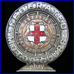 Federated Motor Clubs. Yorkshire Automobile Club Car Badge (2927)