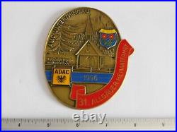 German ADAC AMC Heimat-Fahrt Tour Club Porcelain Enamel Car Grill Badge Sign 665