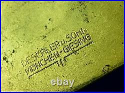 German Germany Vintage 1933 ADAC Auto Club DOX Plane Enameled Large Badge Plaque