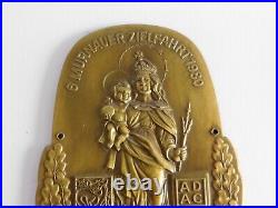 Holy Madonna with Baby Child Jesus ADAC Automobile Tour Club Car Grille Badge