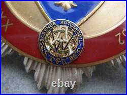 INTERNATIONAL GERMAN AvD RALLYE WIESBADEN 1962 heavy enamel Car Club Badge