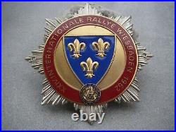 INTERNATIONAL GERMAN AvD RALLYE WIESBADEN 1962 heavy enamel Car Club Badge