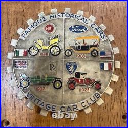 Italy Vintage Car Club Historical Cars Badge FIAT Ford Peugeot ROLLS ROYCE Ori