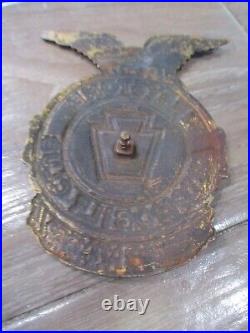 Keystone Automobile Club Honor Member Cloisonne&brass License Plate Top Emblem