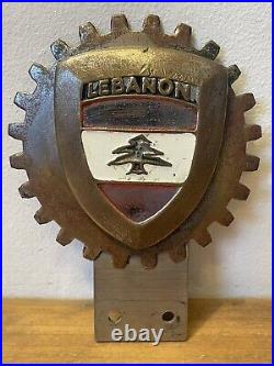 LEBANON CAR CLUB BADGE Vintage Classic Motor Club Car RARE ITEM