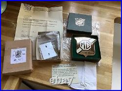 MG Car Club 70 Years Limited Edition & Numbered Gold Coloured Car Badge Boxed