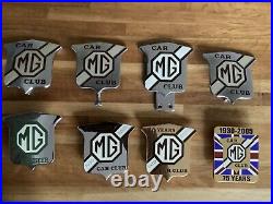 MG Car Club 70 Years Limited Edition & Numbered Gold Coloured Car Badge Boxed