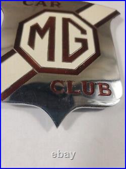 MG Car Club Badge Gladman & Norman England Excellent